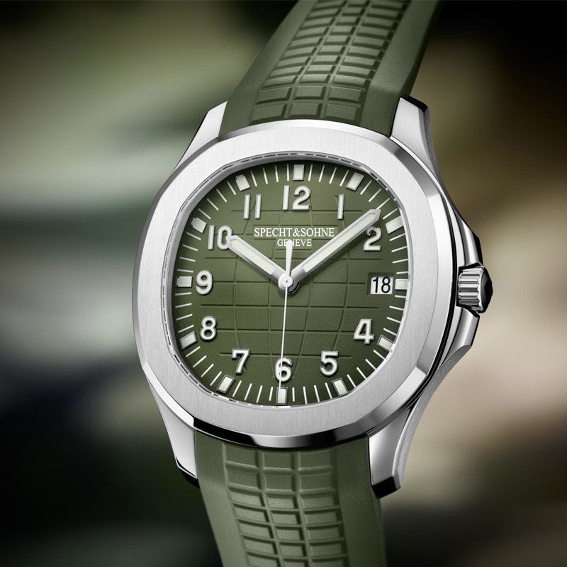 Luxury Watch Rubber Strap - 2025 新しいメンズ腕時計自動機械式時計の高級ブランド Specht & Sohne スポーツ腕時計男性用ラバーストラップレロジオ