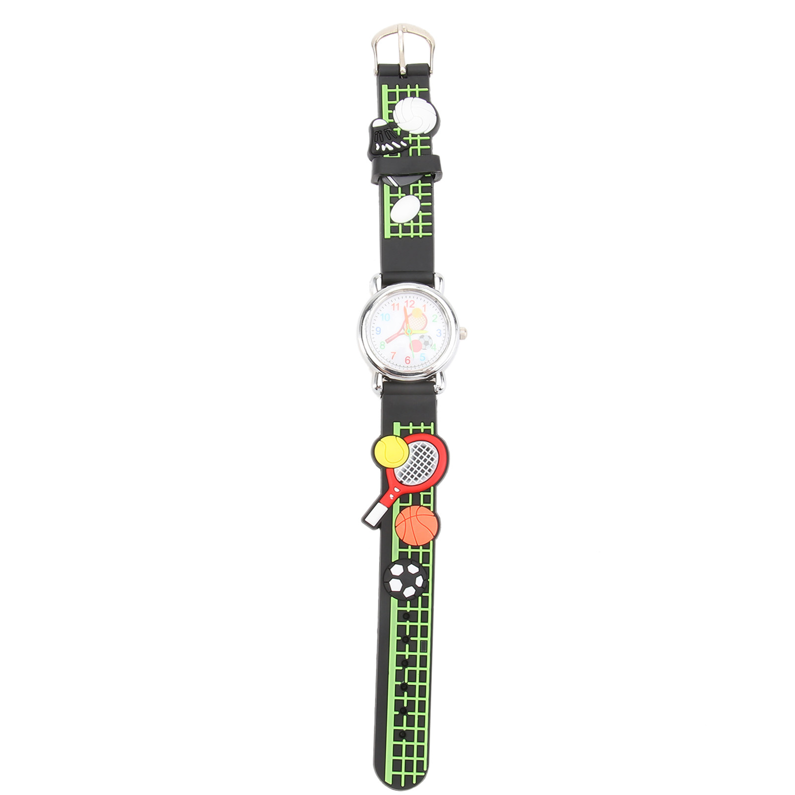 Luxury Watch Kids - 3Dテニスラケットキッズウォッチ、調節可能なストラップ付き、子供向けの快適で軽量なデザイン、ホリデーギフト、誕生日、クリスマスに最適