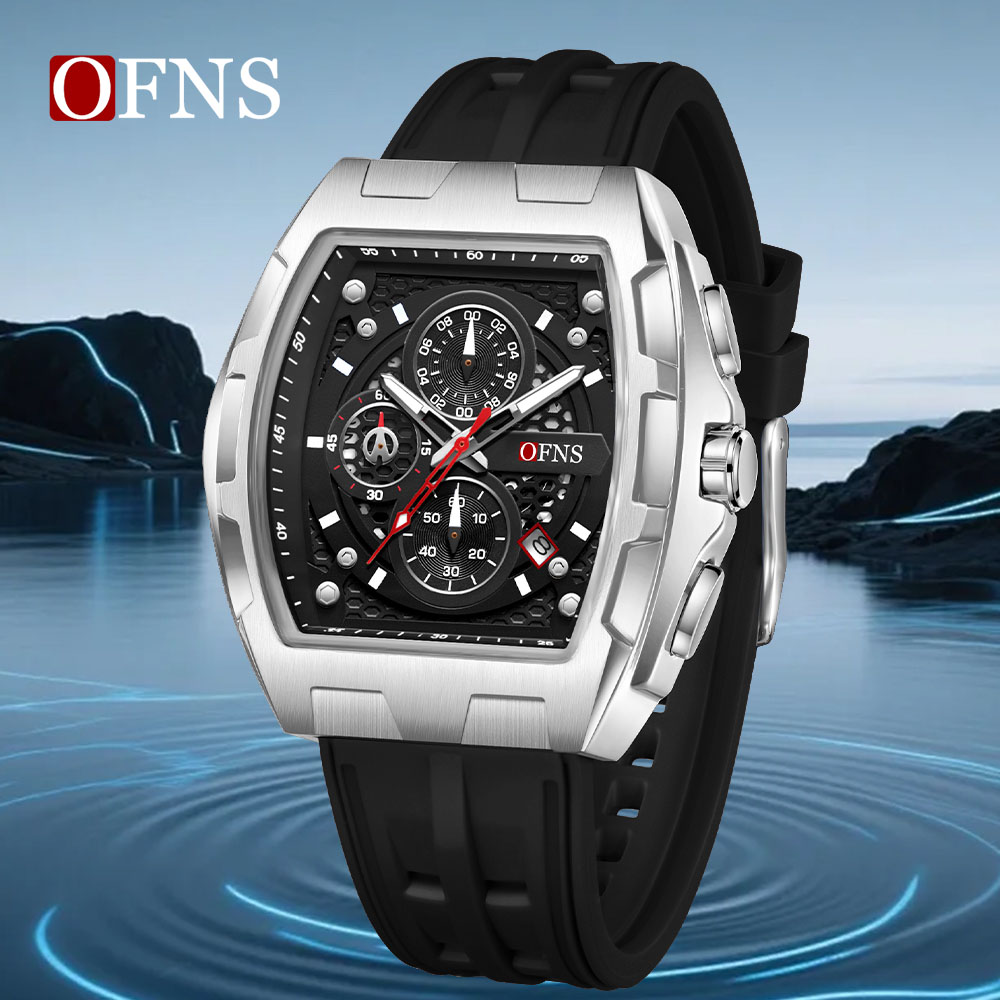 Luxury Watch Shop - OFNS メンズファッションクォーツ時計多機能タイミングウォッチ 5ATM 防水ナイトライト自動日付耐衝撃スポーツウォッチ ﻿ ﻿