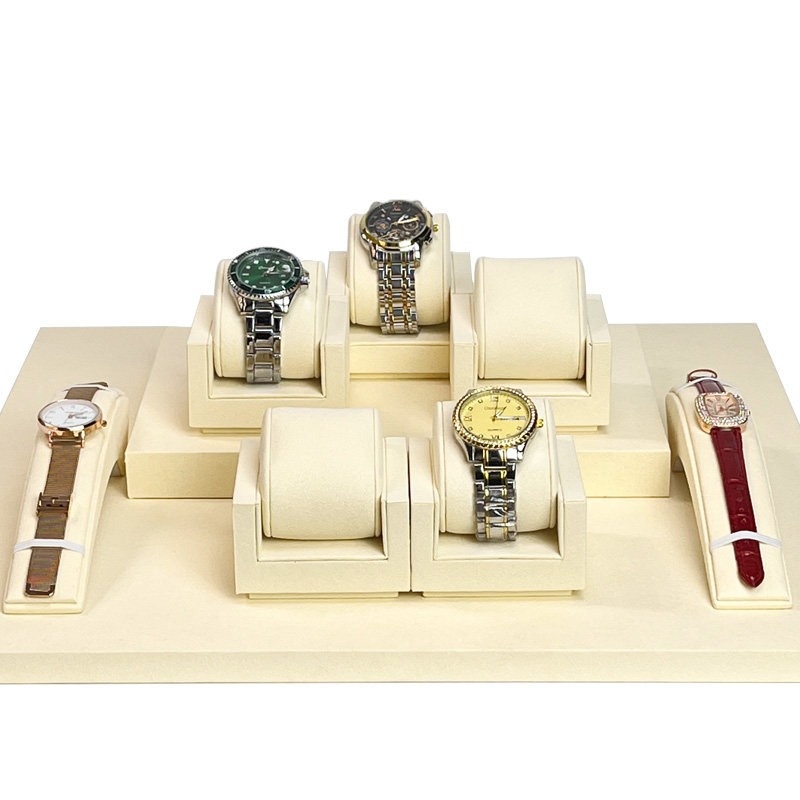 Luxury Watch Photo - 時計ディスプレイ小道具 腕時計カウンターディスプレイラック 高級時計クッション ライブストリーミングディスプレイトレイ 写真撮影セットアップ