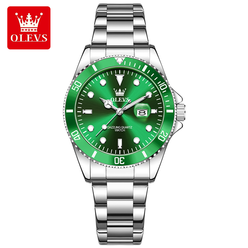 Luxury Watch Cheap - OLEVS 5885 レディース腕時計 人気デザイン 回転ダイヤル 夜光