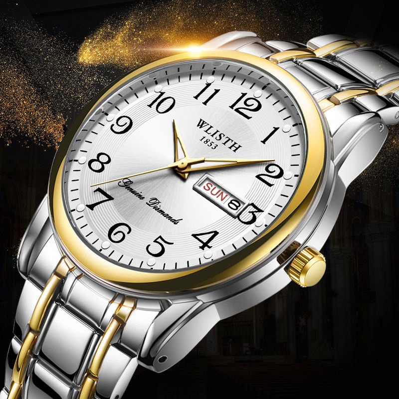 Luxury Watch Market - 高級メンズクォーツ腕時計 デジタル腕時計 カレンダー 曜日表示 夜光腕時計 ファッションビジネス