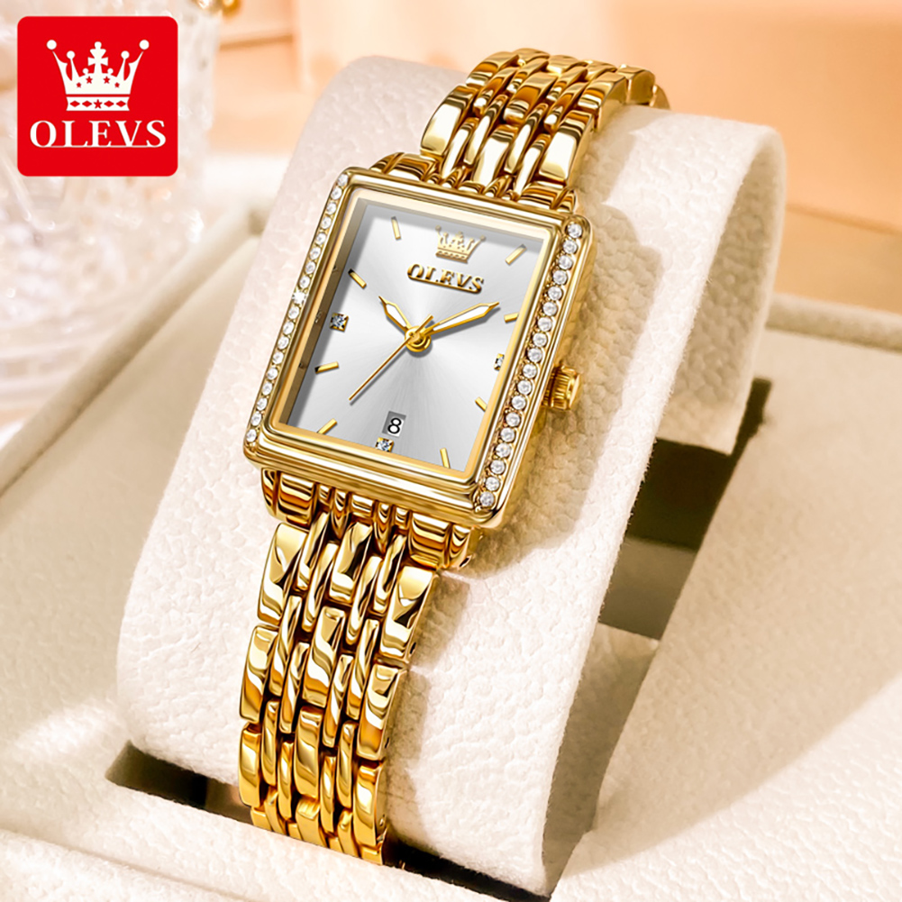 Luxury Watch Cheap - OLEVS 9995 日付時計女性用高級防水夜光時計エレガントなクォーツレディースレディース腕時計 Relojes Para Mujer