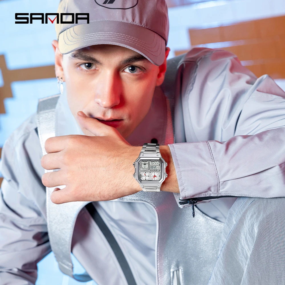 サンダメンズ防水電子スポーツウォッチ、多機能温度測定、人気の - Luxury Watch Shop のレビューと価格