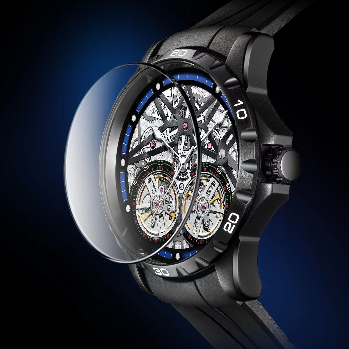 マーク付きホエール-メンズ防水時計、全自動機械式時計、ダブル - Luxury Watch Hublot のレビューと価格