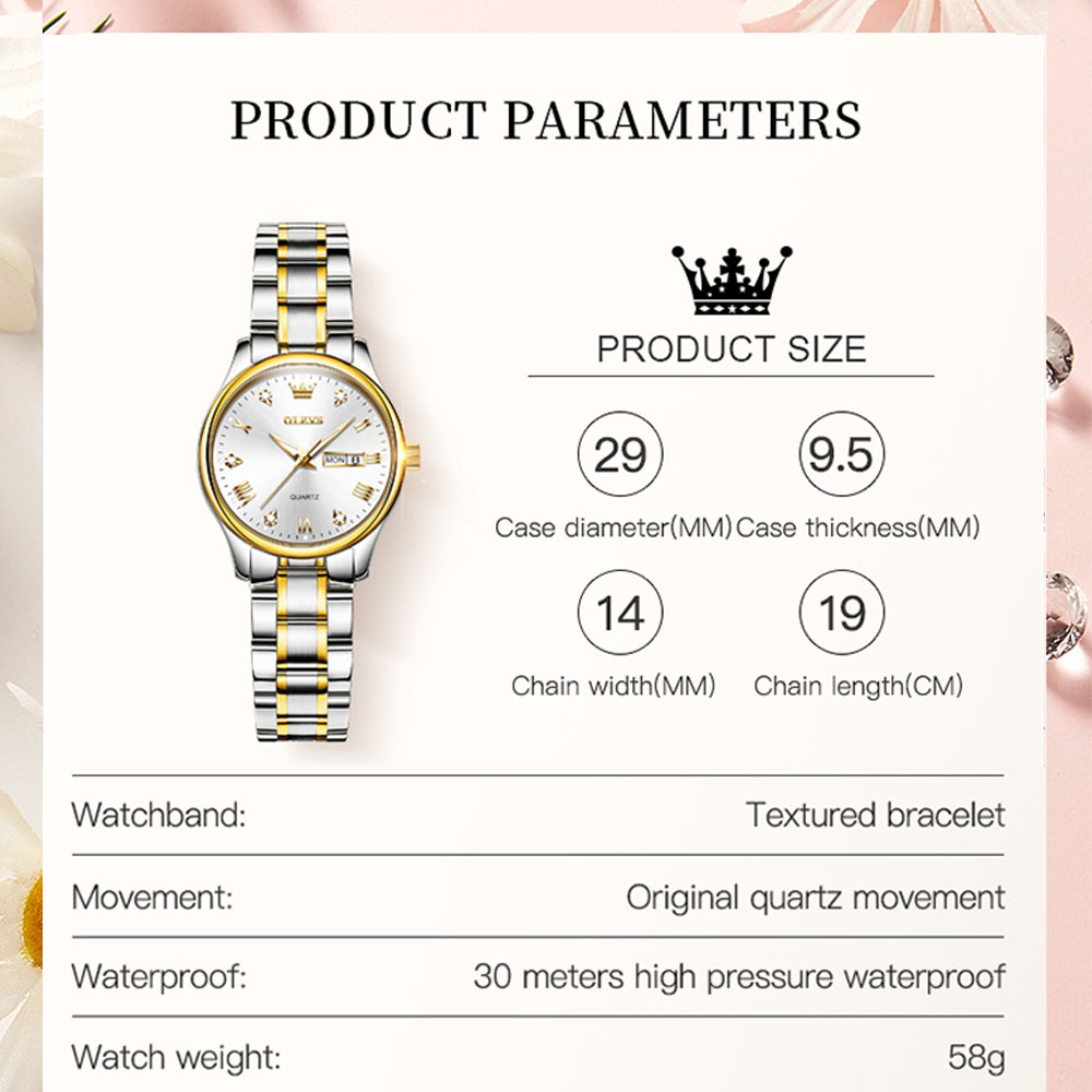 Olevs-女性用防水クォーツ時計、新しいファッション、クラ - Luxury Watch Cheap のレビューと価格