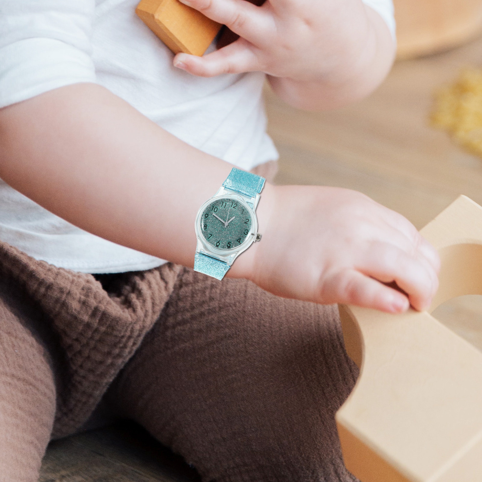 キッズウォッチ ブルー カラフル クリエイティブ クォーツウ - Luxury Watch Kids のレビューと価格