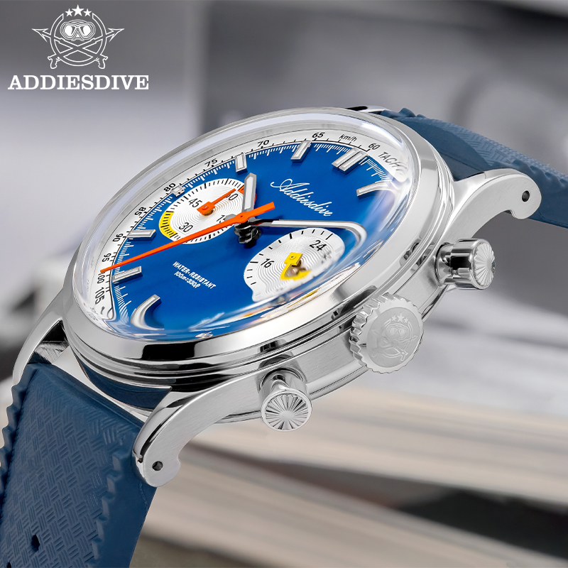 ADDIESDIVE メンズ クォーツ クロノグラフ ウォッ - Luxury Watch Rubber Strap のレビューと価格