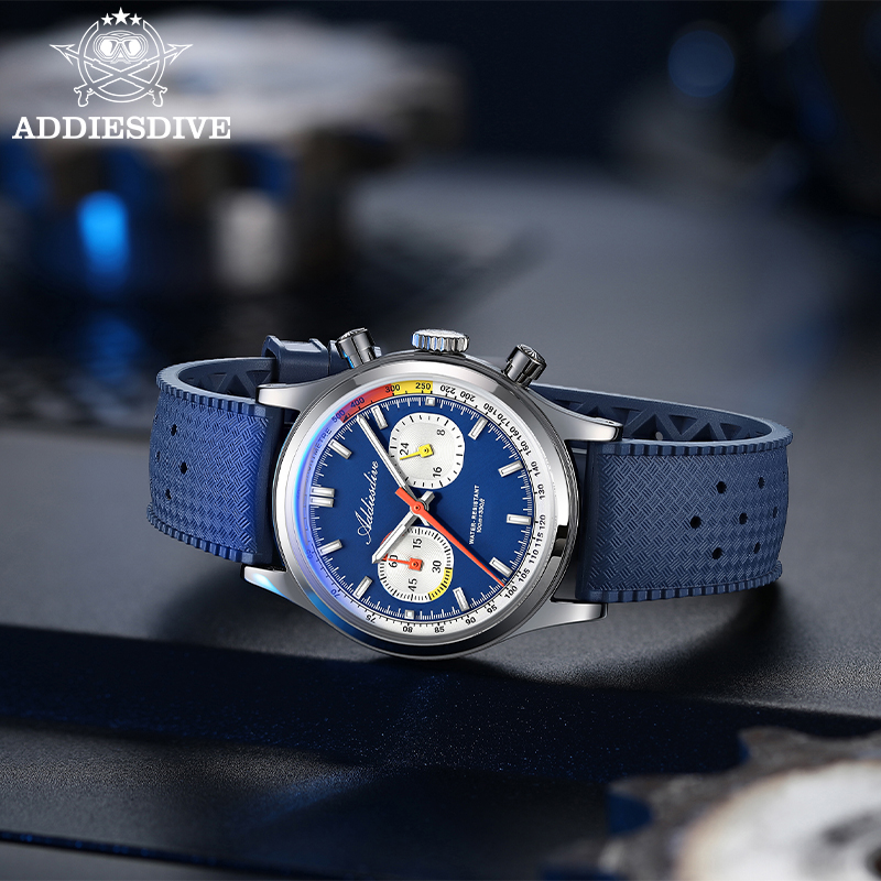 ADDIESDIVE メンズ クォーツ クロノグラフ ウォッ - Luxury Watch Rubber Strap のレビューと価格