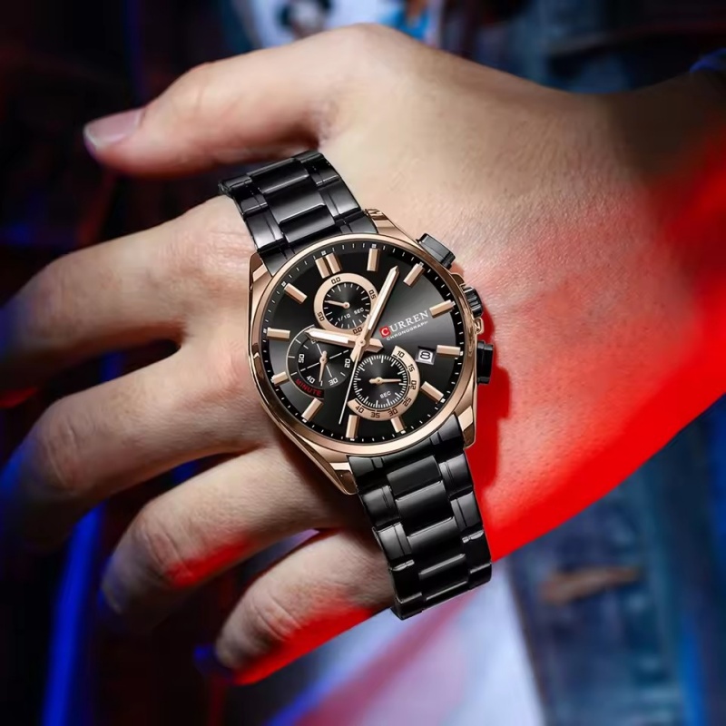 CURREN 8475 新ファッションメンズクォーツ腕時計  - Luxury Watch Kids のレビューと価格