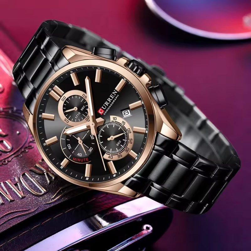 CURREN 8475 新ファッションメンズクォーツ腕時計  - Luxury Watch Kids のレビューと価格