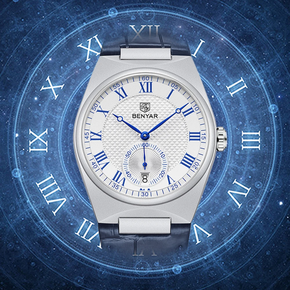 BENYAR ビジネスメンズローマ数字クォーツ時計高級防水ス - Luxury Watch Store のレビューと価格