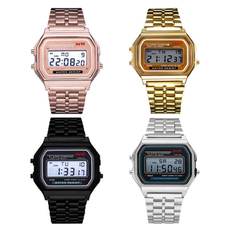 男性と女性のためのステンレス鋼の時計,防水,レトロ,デジタル - Luxury Watch Winder のレビューと価格