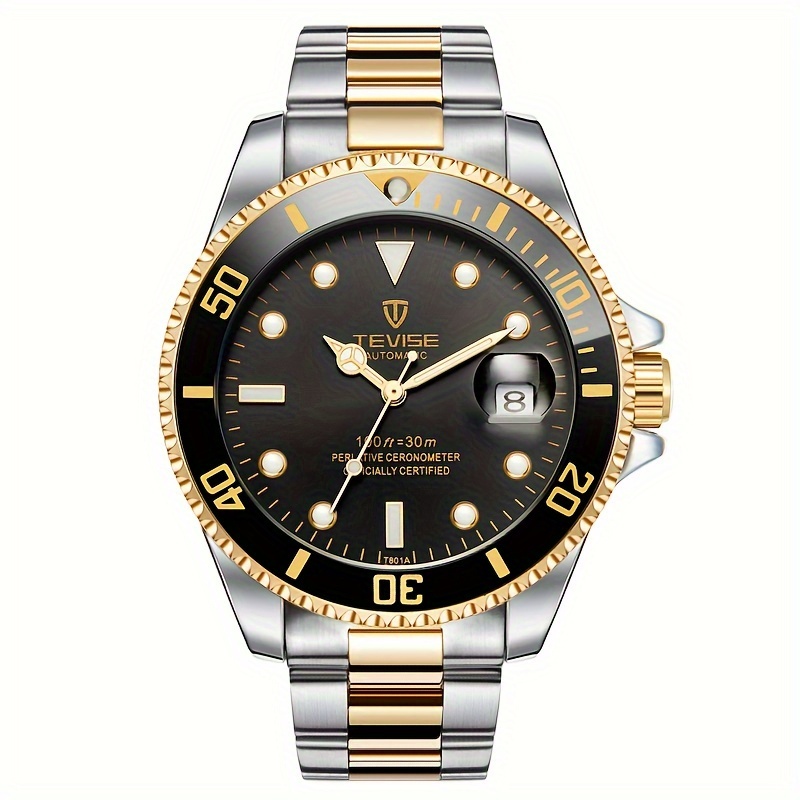 Tevise-男性用機械式腕時計、ステンレス鋼、さまざまな色 - Luxury Watch Store のレビューと価格