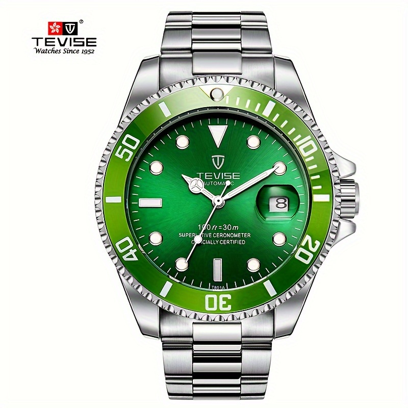 Tevise-男性用機械式腕時計、ステンレス鋼、さまざまな色 - Luxury Watch Store のレビューと価格