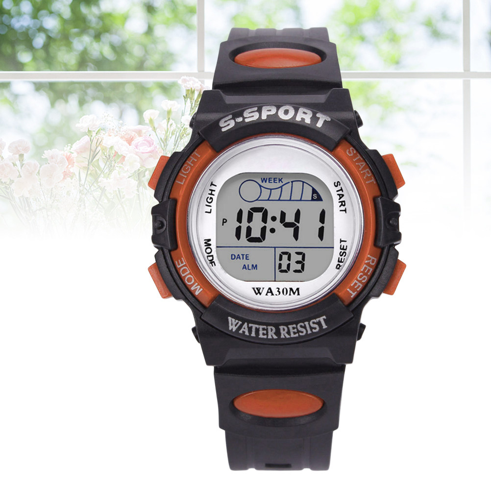学生用電子時計 子供用 多機能 防水 発光クォーツ腕時計 カ - Luxury Watch Kids のレビューと価格