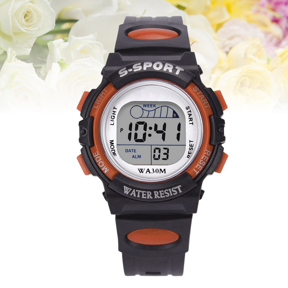 学生用電子時計 子供用 多機能 防水 発光クォーツ腕時計 カ - Luxury Watch Kids のレビューと価格