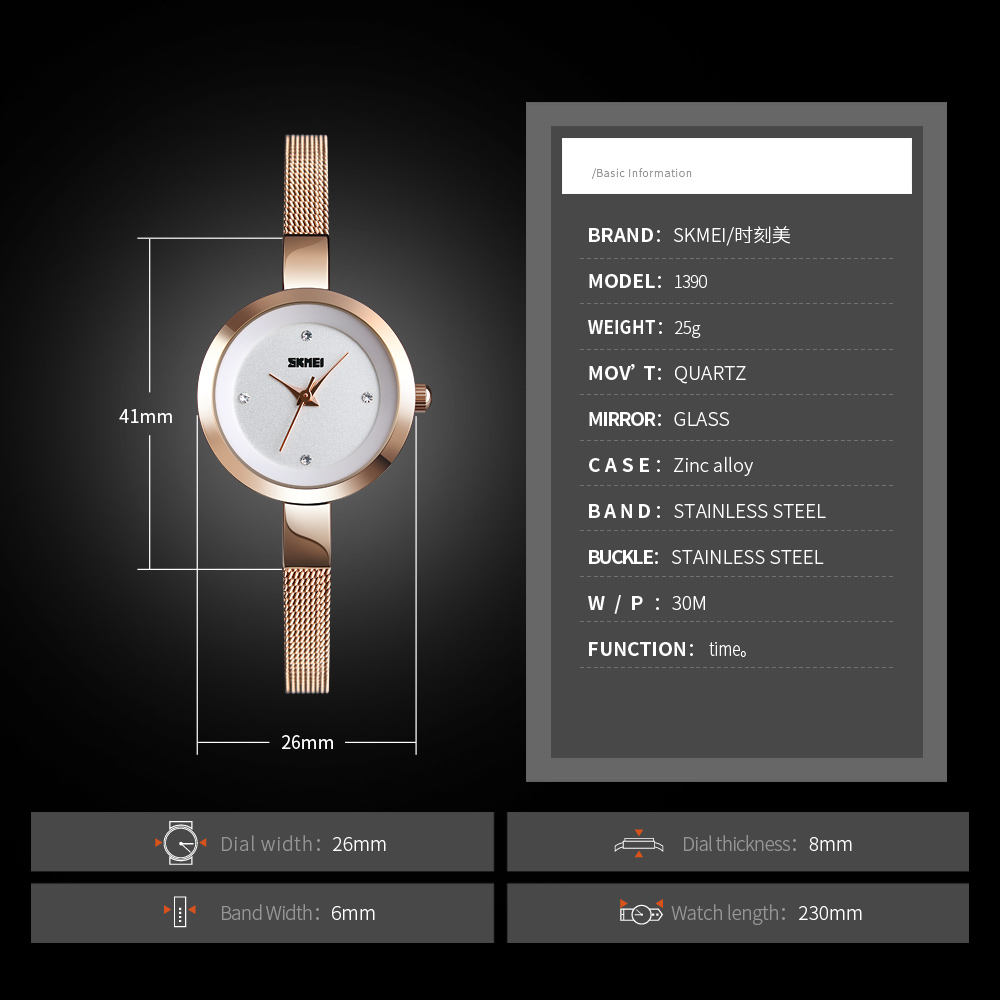 Skmei-女性用腕時計,クォーツ,エレガント,防水,スポー - Luxury Watch Kids のレビューと価格
