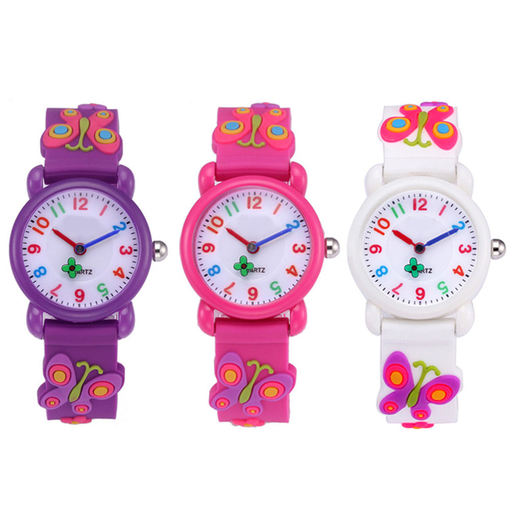 子供用シリコンクォーツ時計 3D漫画デザインが特徴 大きく見 - Luxury Watch Kids のレビューと価格