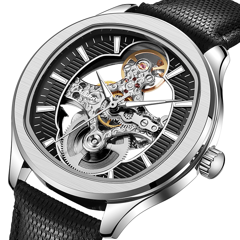 逆回転トゥールビヨンデザイン腕時計 レザーストラップ 防水  - Luxury Watch Hublot のレビューと価格