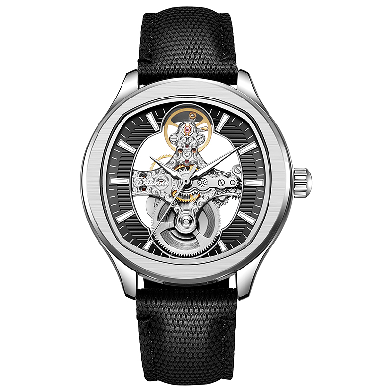逆回転トゥールビヨンデザイン腕時計 レザーストラップ 防水  - Luxury Watch Hublot のレビューと価格