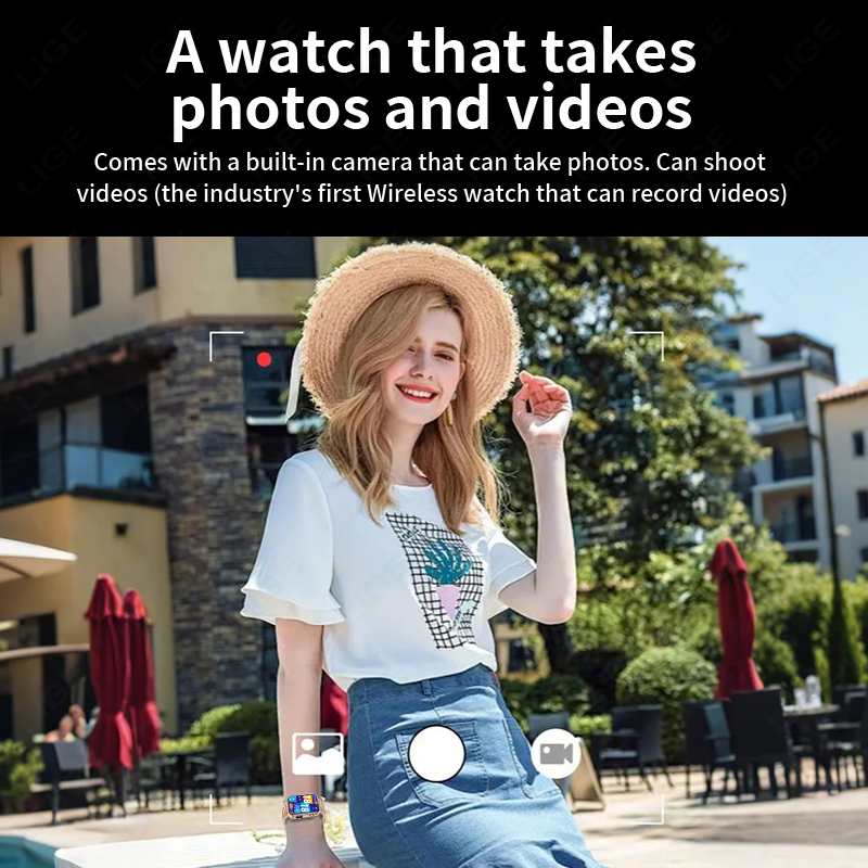 カメラ付き新型スマートウォッチ、写真撮影、ローカル音楽、51 - Luxury Watch Photo のレビューと価格