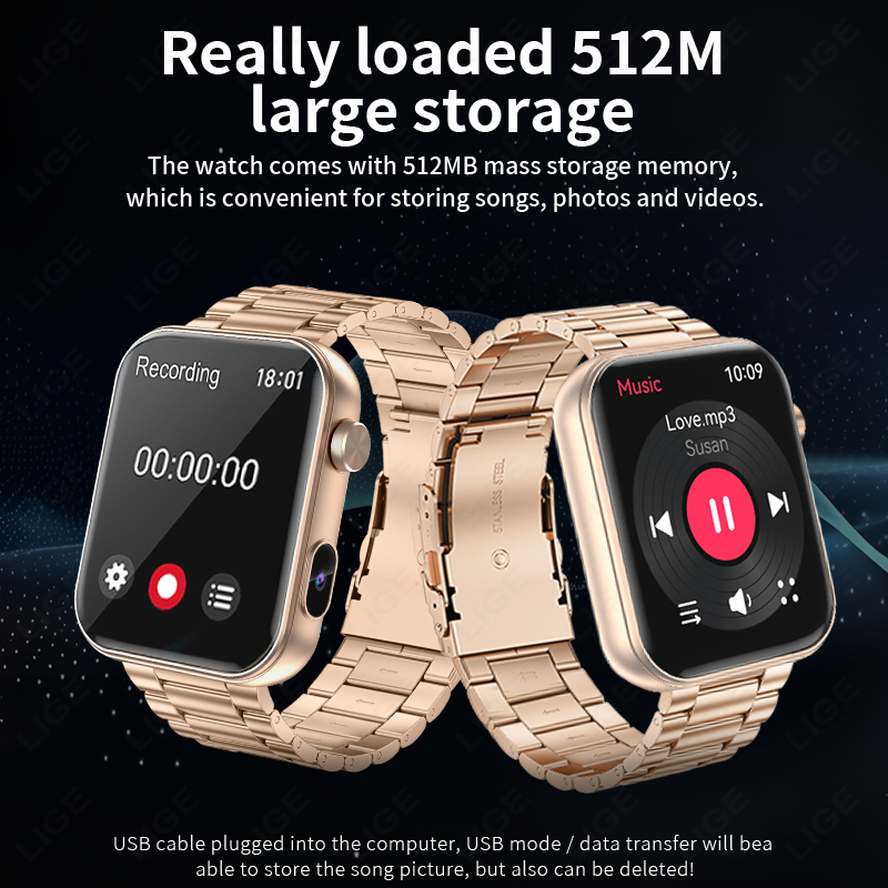 カメラ付き新型スマートウォッチ、写真撮影、ローカル音楽、51 - Luxury Watch Photo のレビューと価格