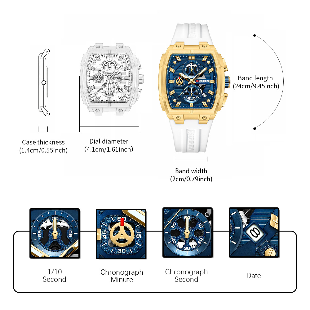 CURREN 高級ヴィンテージ腕時計 メンズ スポーツ クロ - Luxury Watch Market のレビューと価格