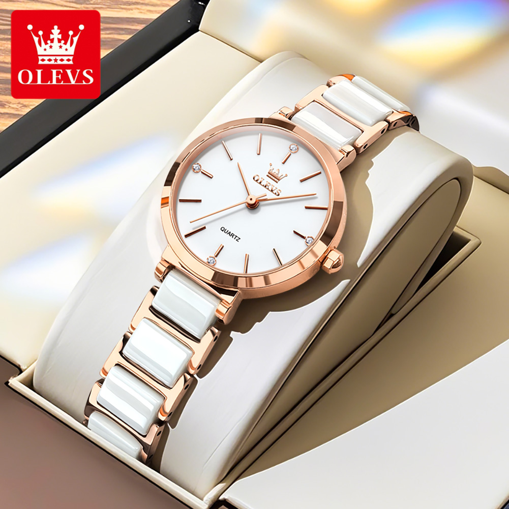 OLEVSレディース腕時計5877高級エレガントクォーツ腕時 - Luxury Watch Case のレビューと価格