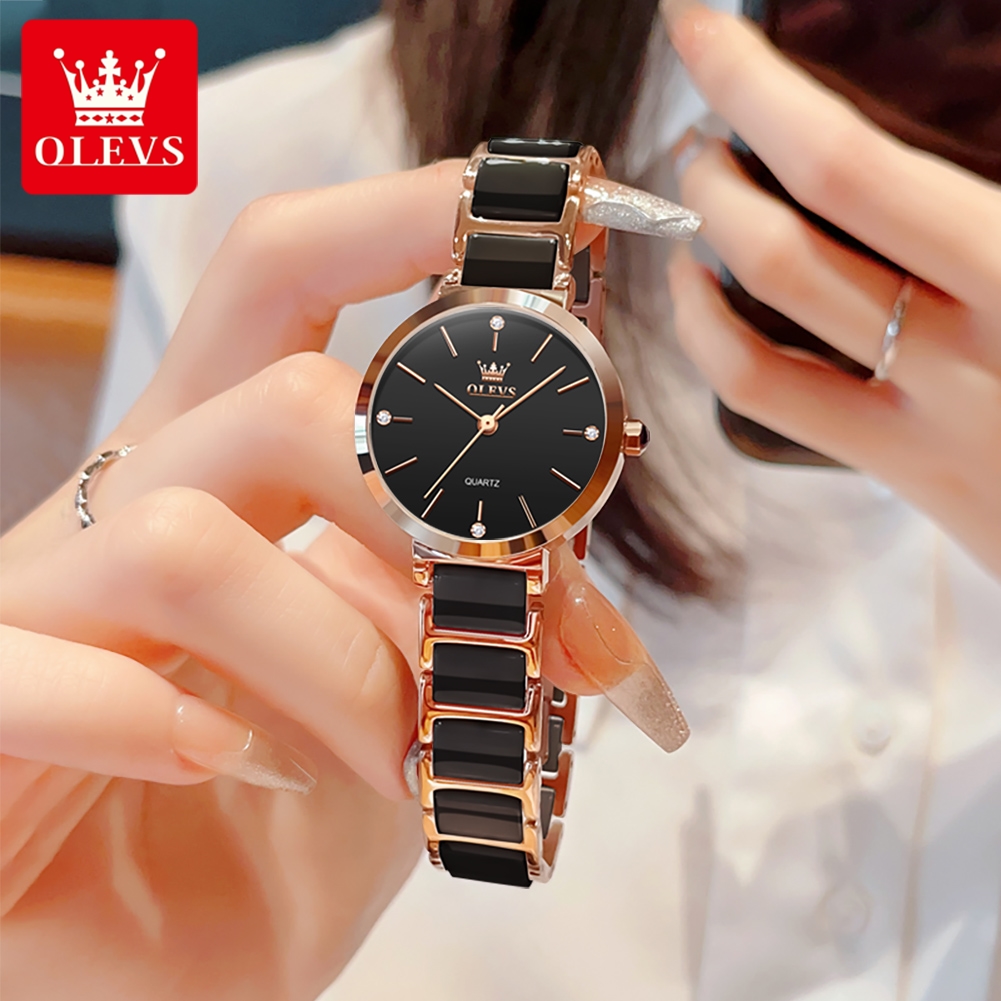 OLEVSレディース腕時計5877高級エレガントクォーツ腕時 - Luxury Watch Case のレビューと価格