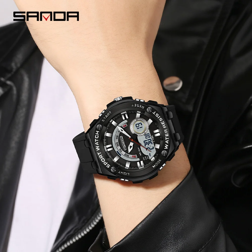 SANDA 新しいホット販売メンズ電子クォーツ時計多機能防水 - Luxury Watch Shop のレビューと価格