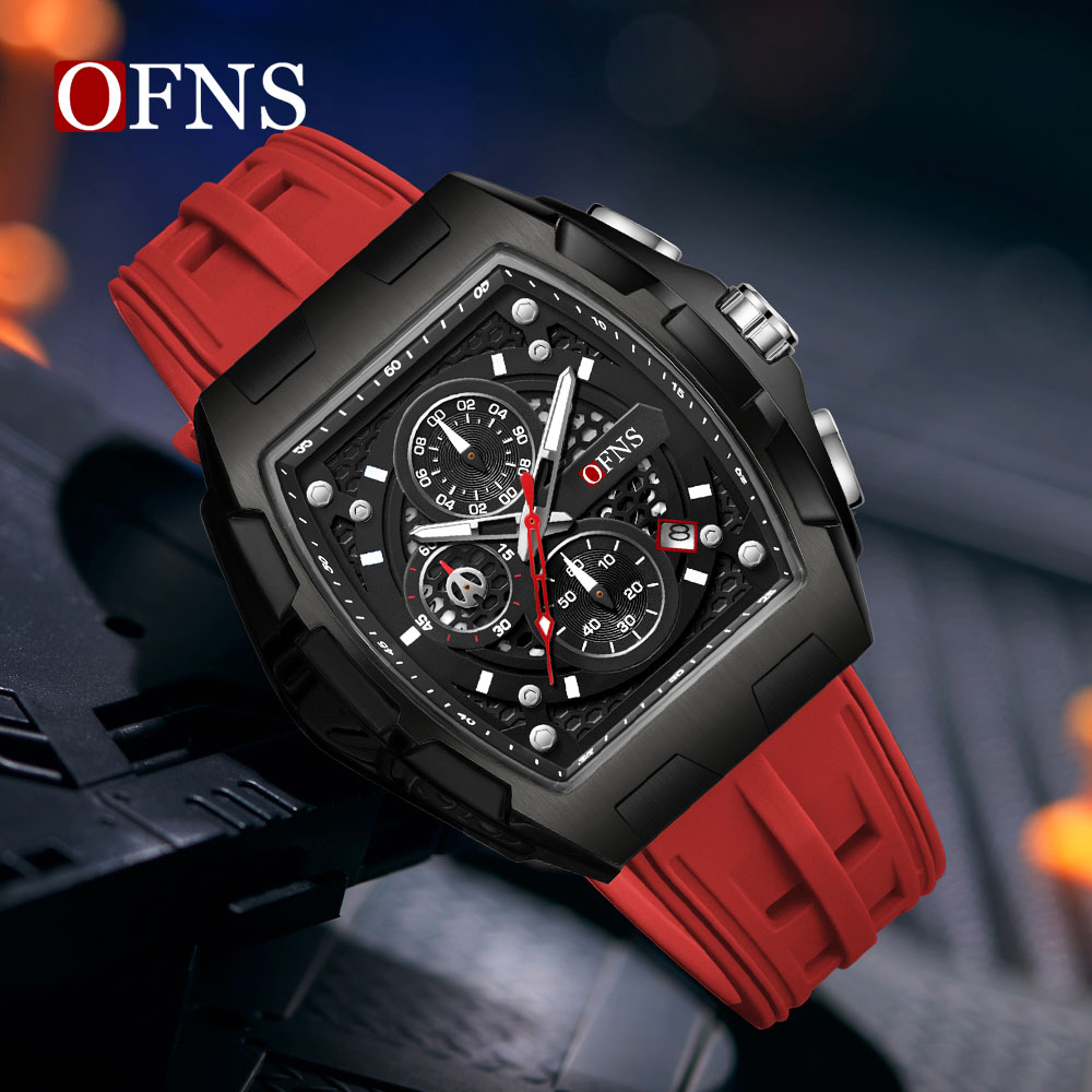 OFNS メンズファッションクォーツ時計多機能タイミングウォ - Luxury Watch Shop のレビューと価格