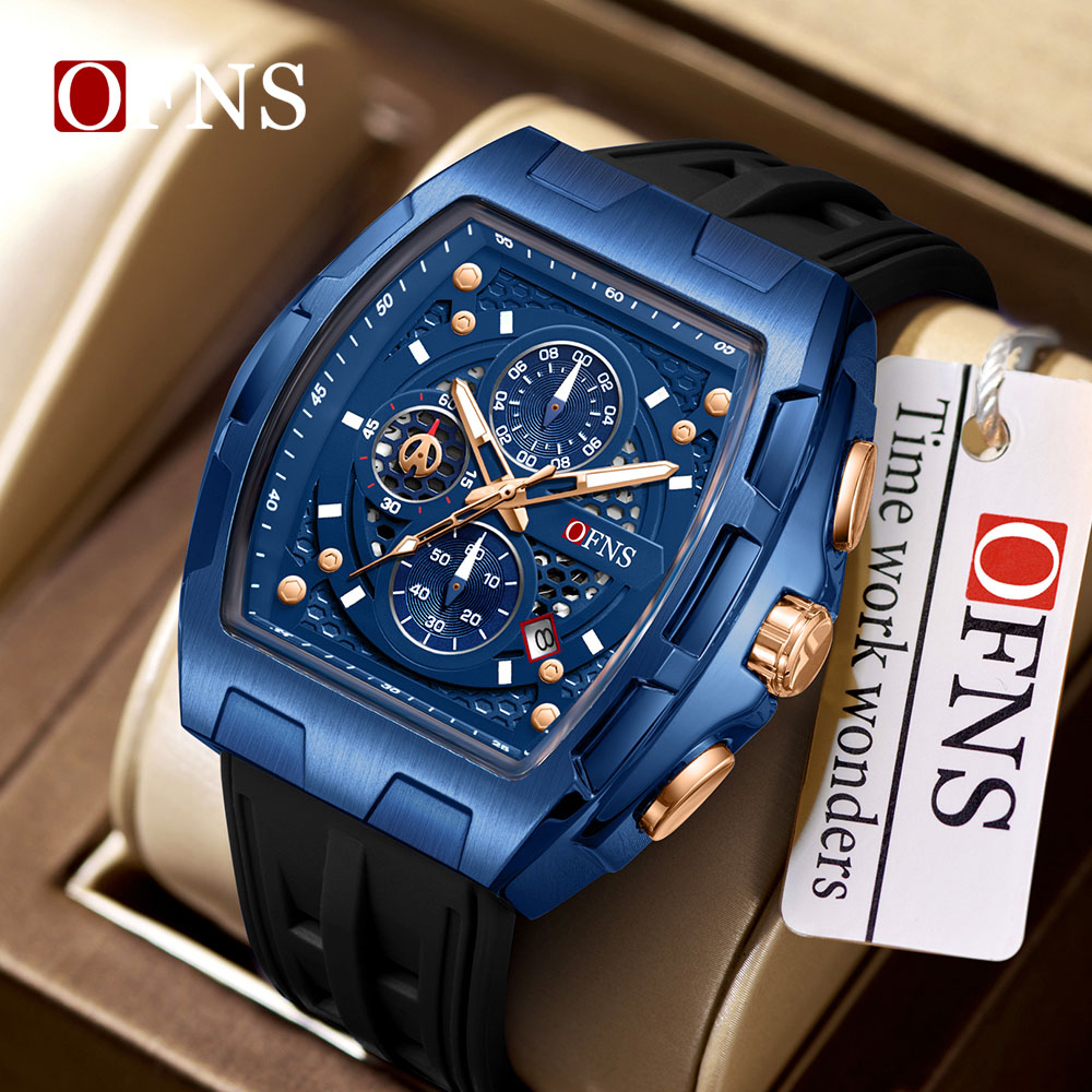 OFNS メンズファッションクォーツ時計多機能タイミングウォ - Luxury Watch Shop のレビューと価格