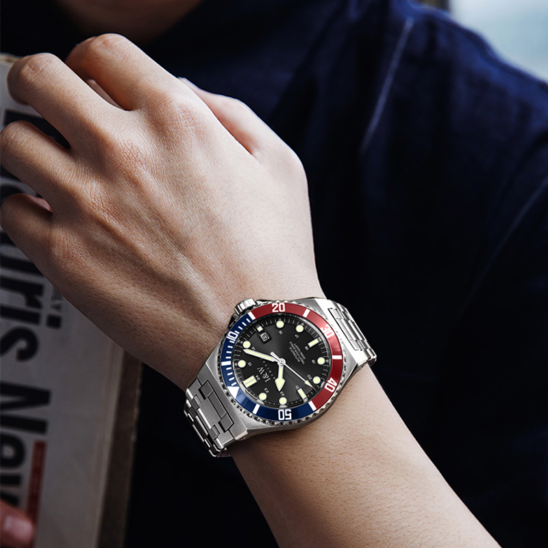 モントレ カーニバルブランド 300m防水 機械式腕時計 メ - Diver Watch 300M のレビューと価格