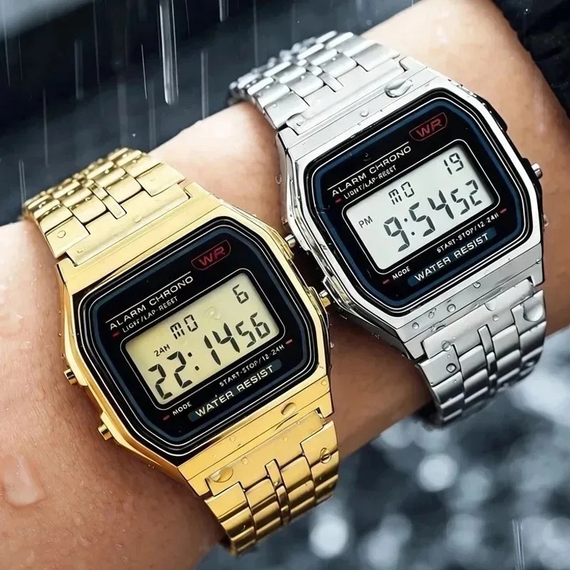 高級 F91W スチールバンド腕時計 LED デジタルステン - Luxury Watch Market のレビューと価格
