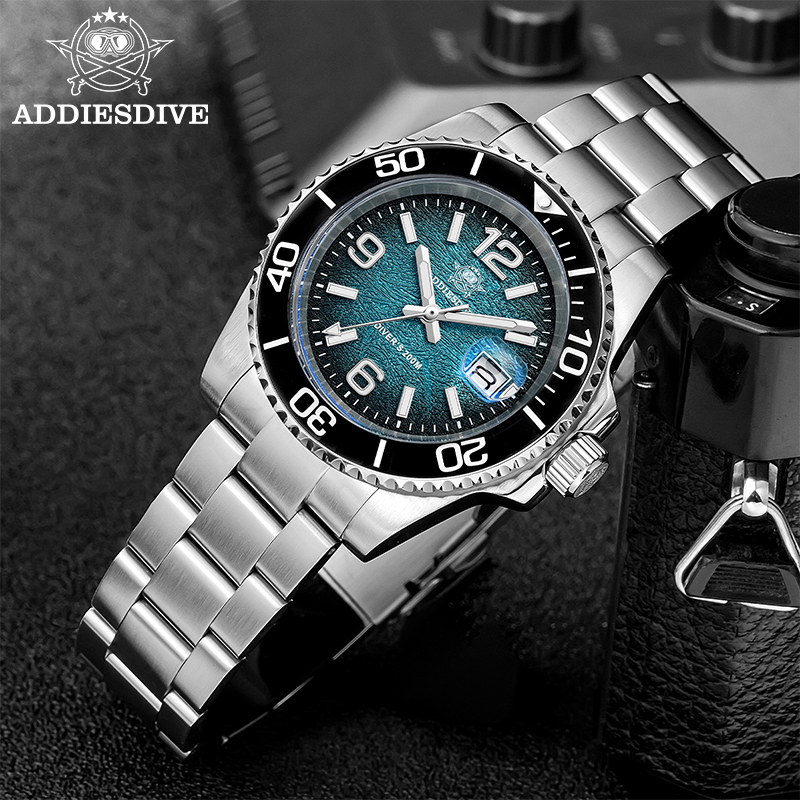 ADDIESDIVE AD2513 セラミックベゼル カラフ - Diver Watch 300M のレビューと価格