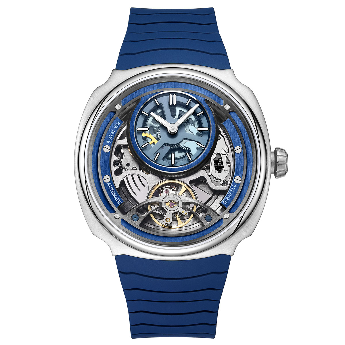 大型ダイヤルスケルトン機械式時計男性用自動自動巻きステンレス - Luxury Watch Hublot のレビューと価格