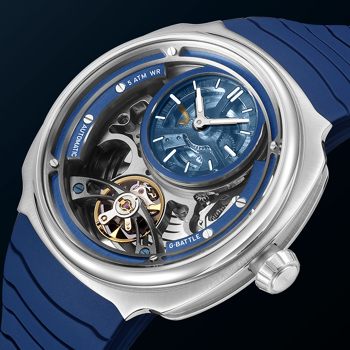 大型ダイヤルスケルトン機械式時計男性用自動自動巻きステンレス - Luxury Watch Hublot のレビューと価格