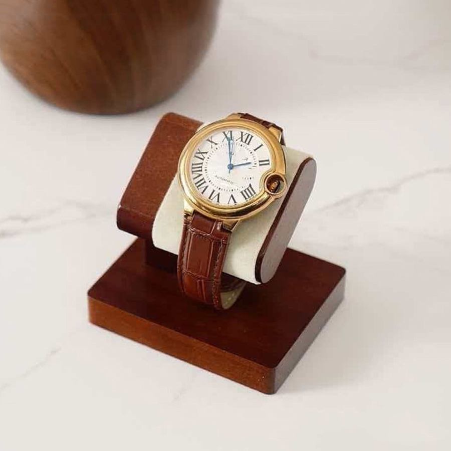 木製時計ディスプレイスタンド無垢材腕時計ブレスレットバングル - Luxury Watch Shop のレビューと価格