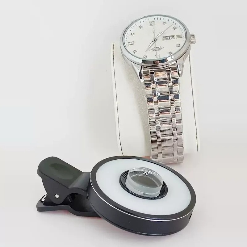 ユニバーサル携帯電話用60倍マクロレンズ、ライト付き充電式写 - Luxury Watch Photo のレビューと価格