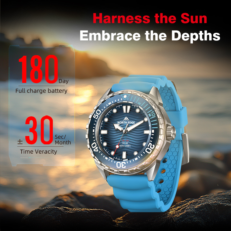 NORTH EDGE 2026 新型TRITONソーラーパワ - Diver Watch 300M のレビューと価格