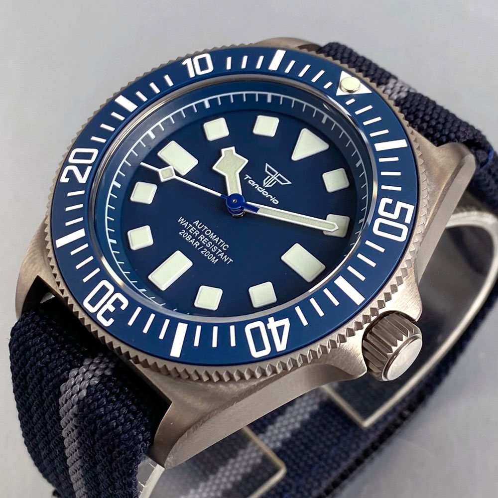 チタンケース タンドリオ 42mm レトロ FXD 日本製  - Diver Watch 300M のレビューと価格