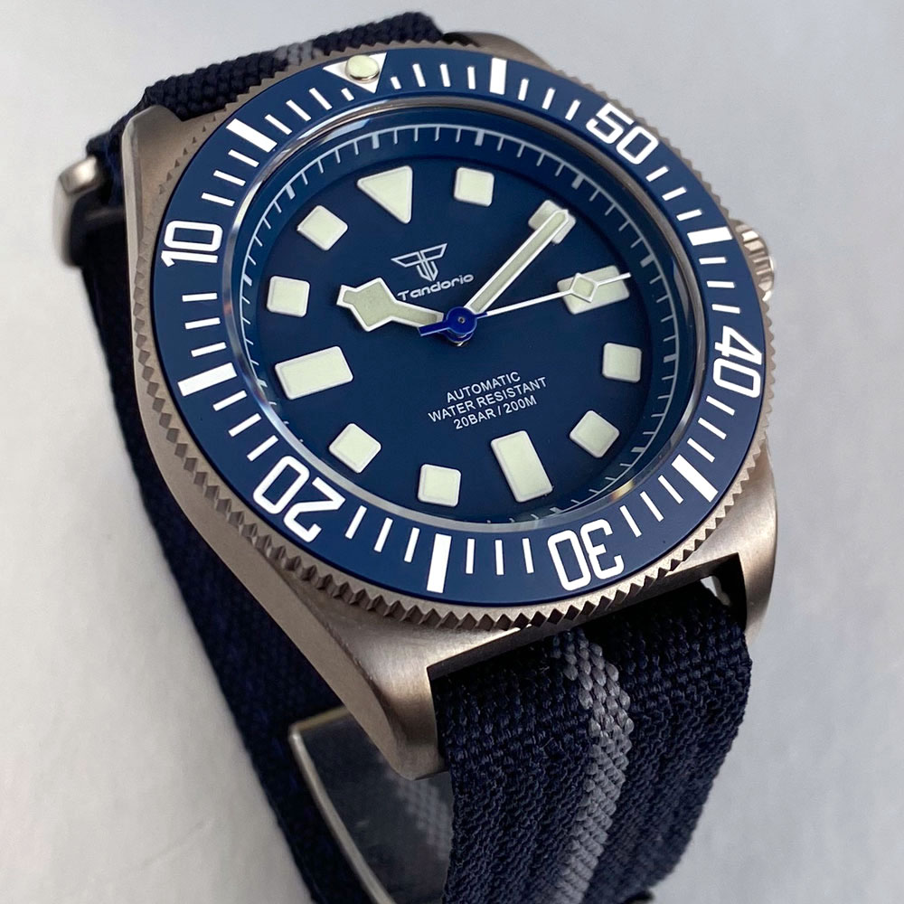 チタンケース タンドリオ 42mm レトロ FXD 日本製  - Diver Watch 300M のレビューと価格