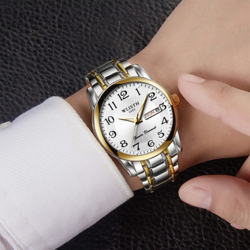 高級メンズクォーツ腕時計 デジタル腕時計 カレンダー 曜日表 - Luxury Watch Market のレビューと価格