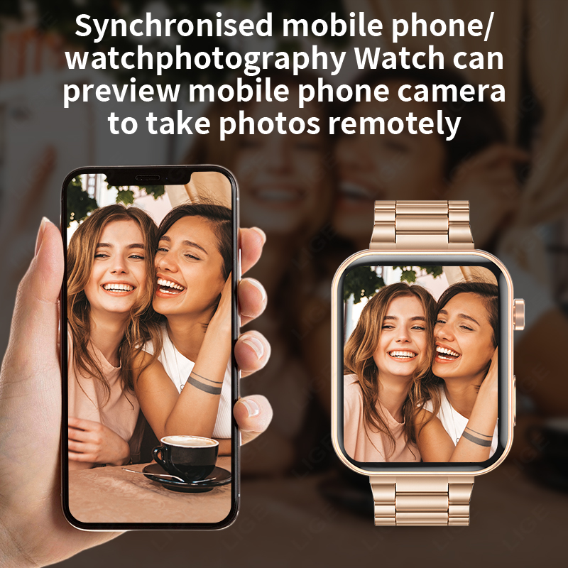 LIGE新型1.91インチHDカメラスマートウォッチ メンズ - Luxury Watch Photo のレビューと価格