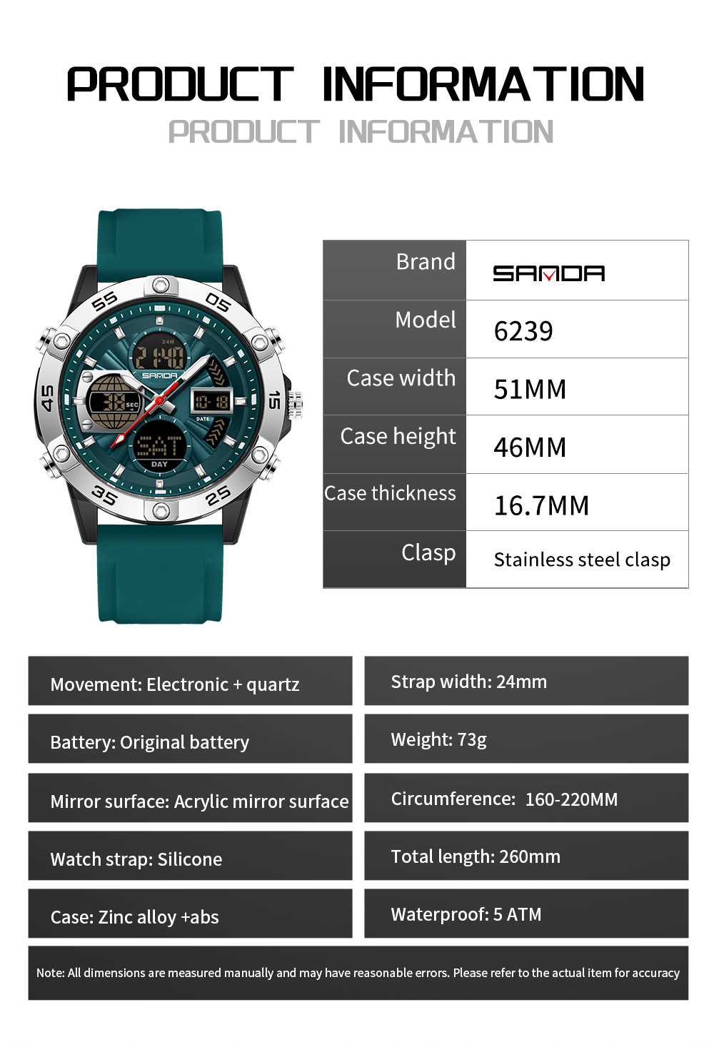 SANDA ファッション高級クール電子クォーツメンズ腕時計防 - Luxury Watch Shop のレビューと価格