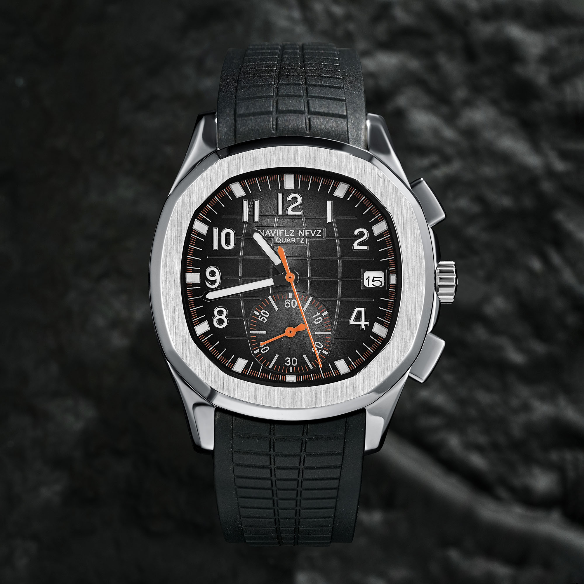 40 ミリメートルメンズ高級腕時計 NAVIFLZ NFVZ - Luxury Watch Rubber Strap のレビューと価格