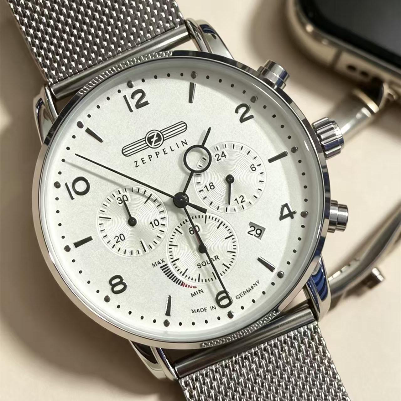 ツェッペリン飛行船自動日付メンズケースレザーバンドファッショ - Luxury Watch Case のレビューと価格