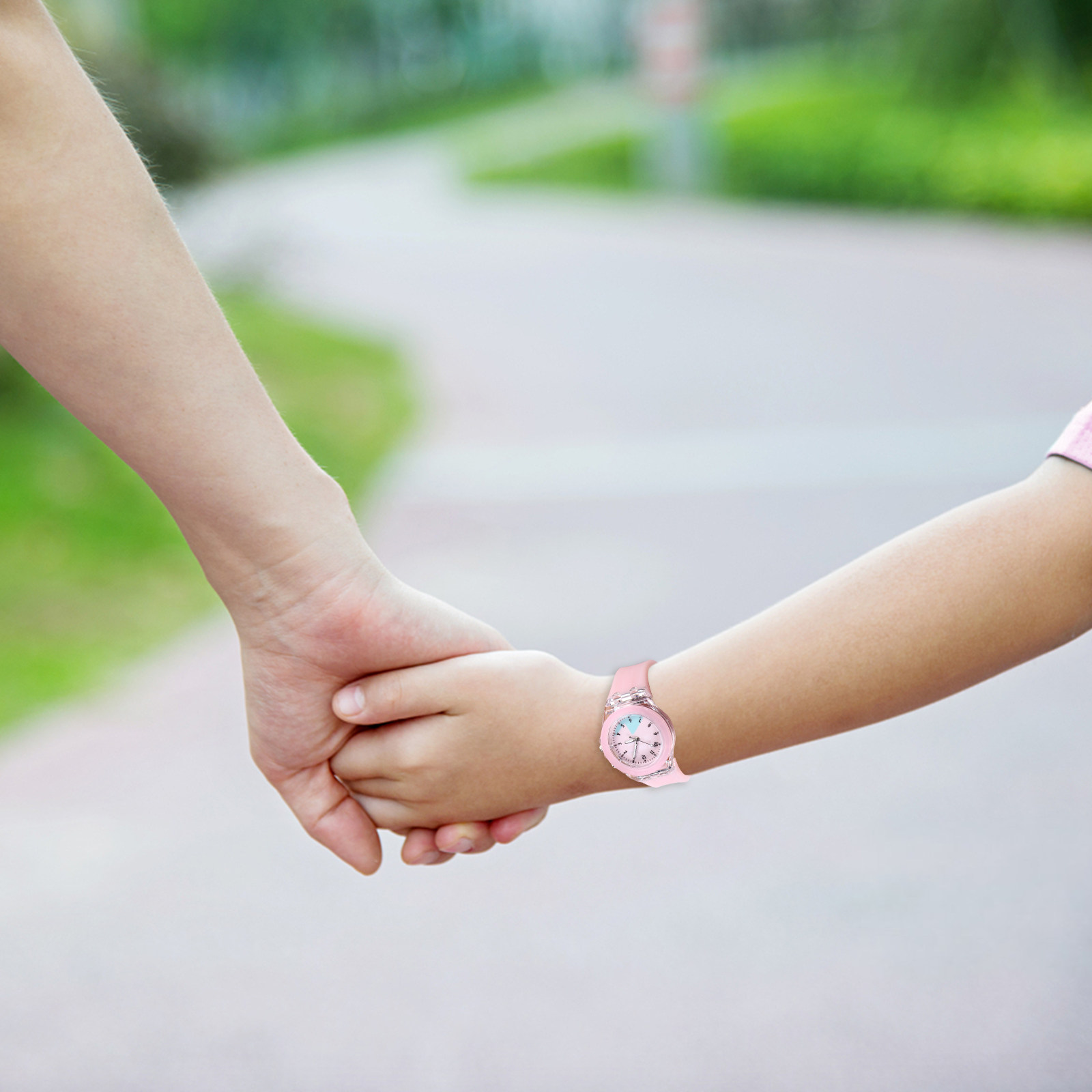 ウサギの漫画パターン子供用腕時計発光シリコンバンド調節可能な - Luxury Watch Kids のレビューと価格