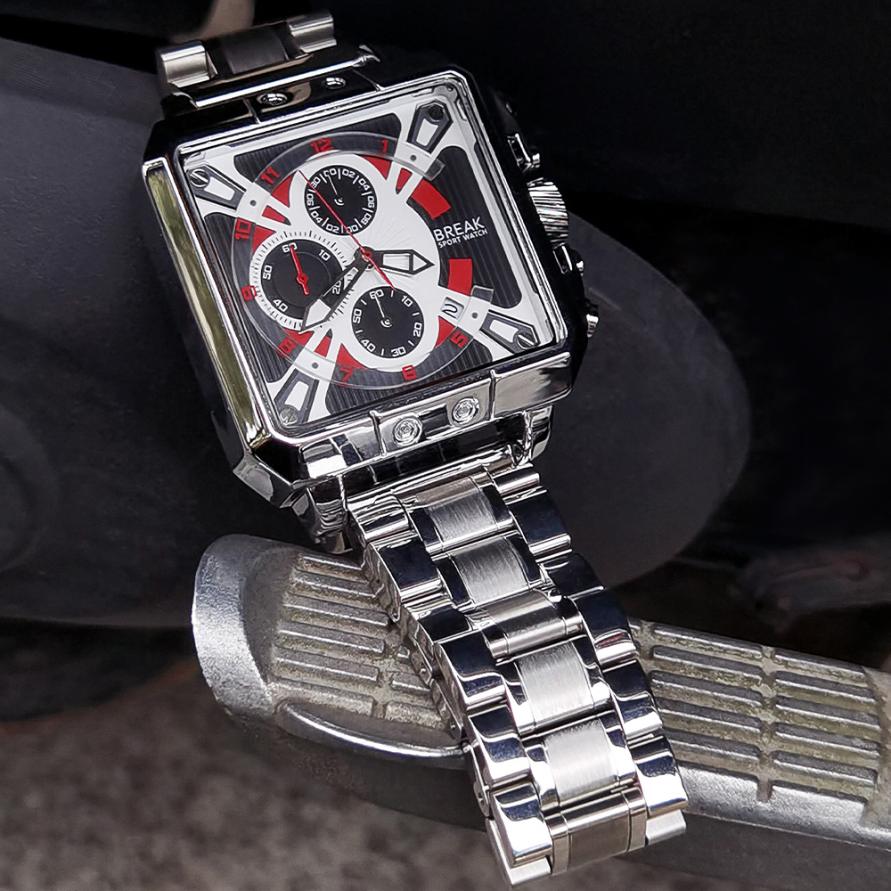 メンズクォーツ時計,高級ブランド,クロノグラフ,シリコンラバ - Luxury Watch Rubber Strap のレビューと価格